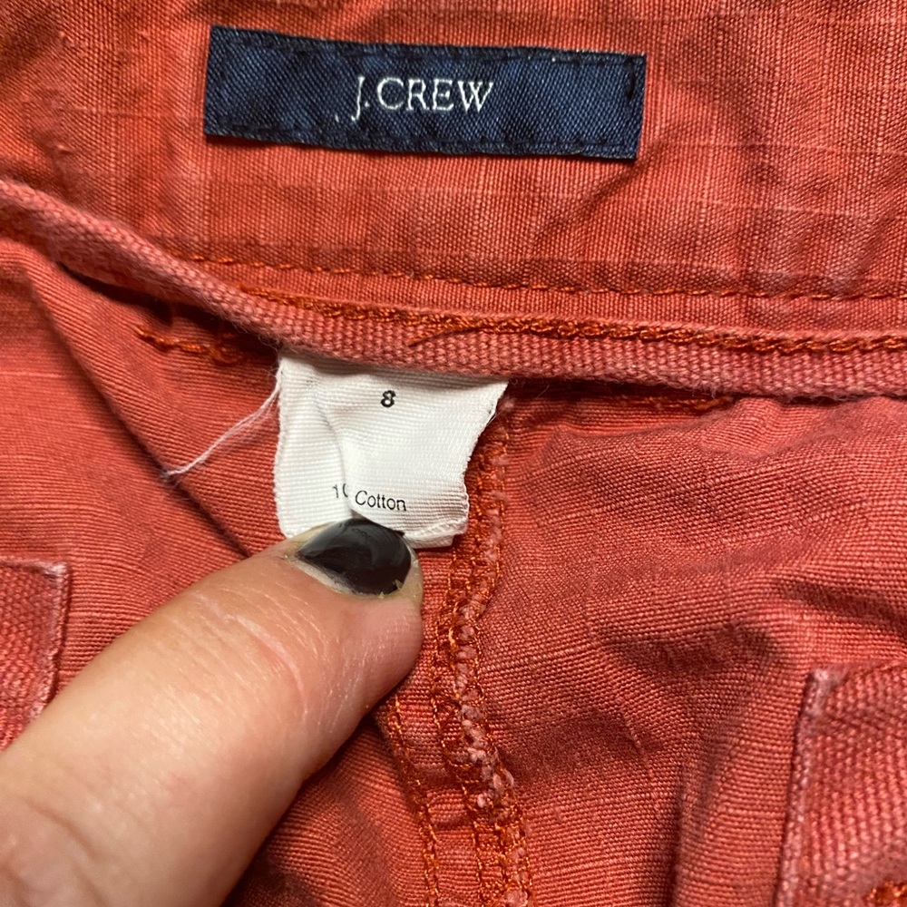 J.Crew Cargo Mini Skirt – Rust Orange – Size 8 - Picture 3 of 7